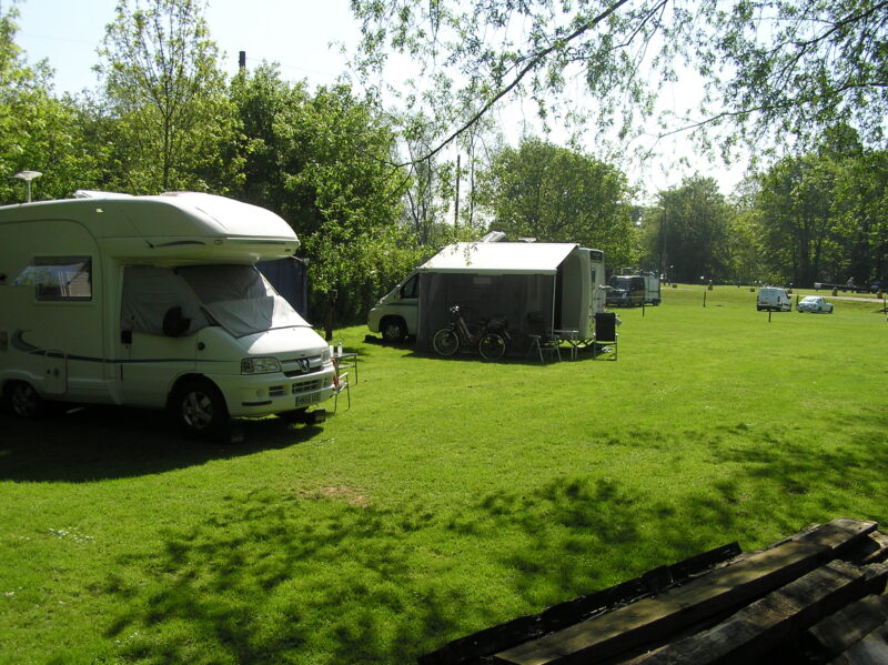 Hoe Mill Campsite with caravans and tents