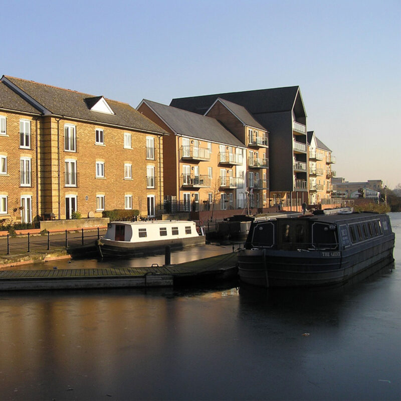 Boats in Springfield Basin Moorings, Chelmsford