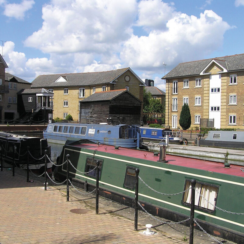 Boats in Springfield Basin Moorings, Chelmsford